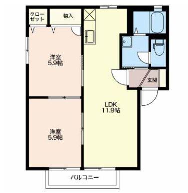 SH・クラースの間取り