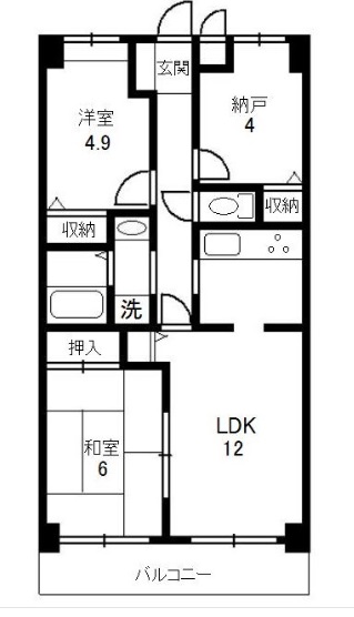 エルメゾンの間取り