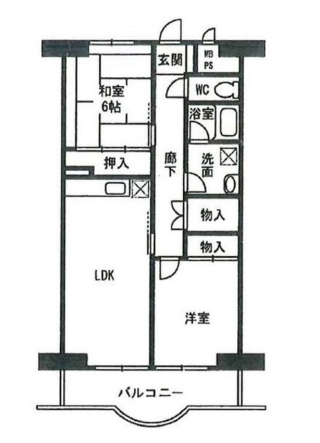 シラカワパレス A棟の間取り