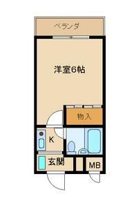 アサヒハイツの間取り写真
