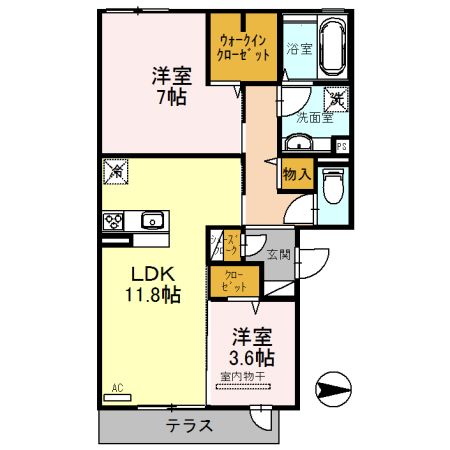 ボヌールの間取り