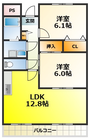 メゾンドール・Uの間取り