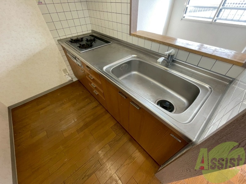 キッチン　清潔感がありお洒落なキッチンになっていました！