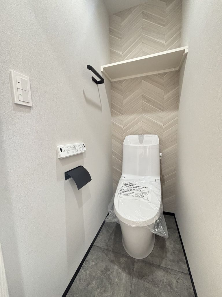 洗面設備　※建築中の写真です