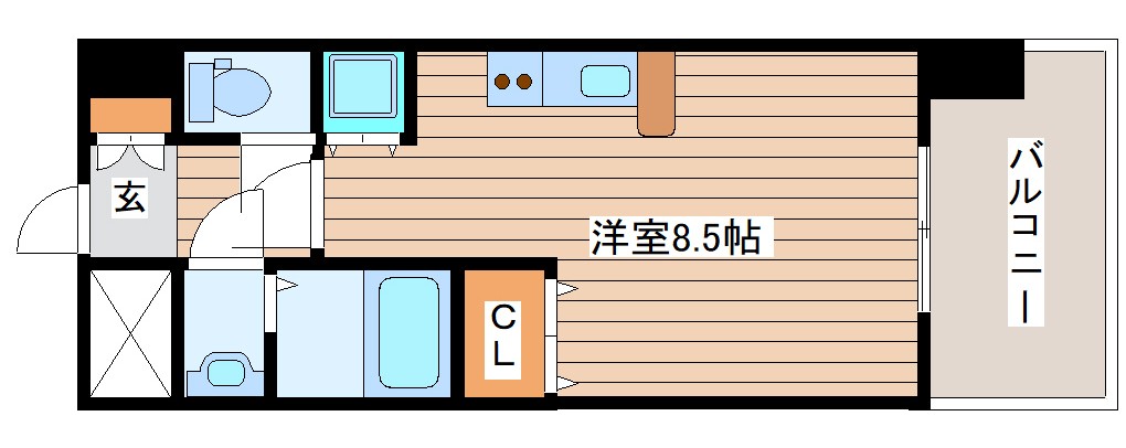 スクエア泉中央の間取り