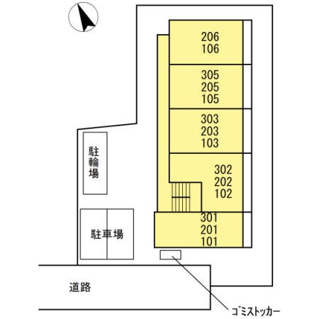 駐車場　敷地内駐車場です。