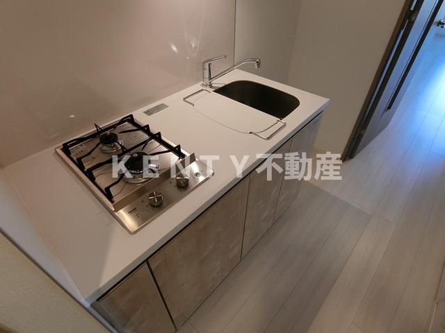 キッチン　コンパクトなキッチンで掃除もラクラク