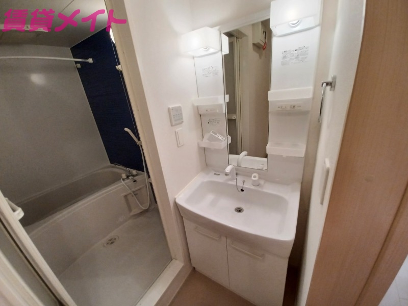 洗面設備　同型反転部屋写真です。