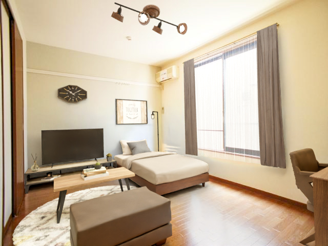 居室・リビング　こちらの家具はＣＧです。家具付きではございません。