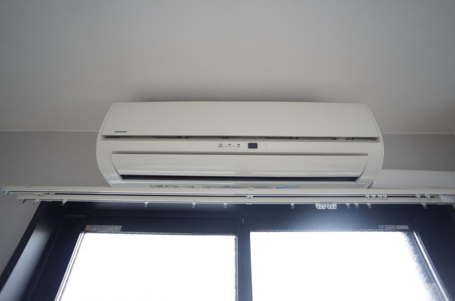 その他設備　エアコン・２０２１年１０月撮影