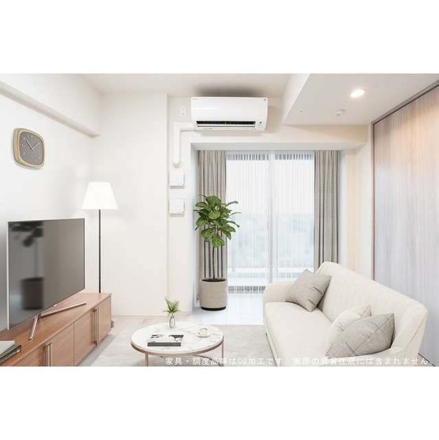 居室・リビング　【家具・調度品等はＣＧ加工です。実際の賃