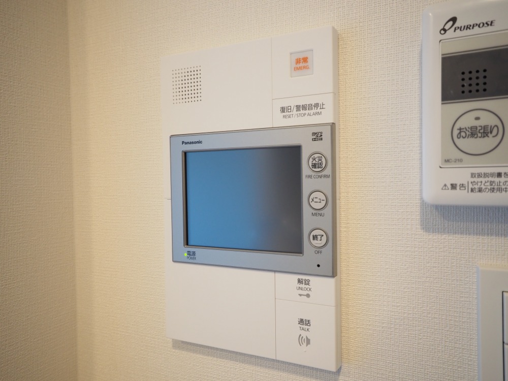 セキュリティ　モニター付きインターホンです