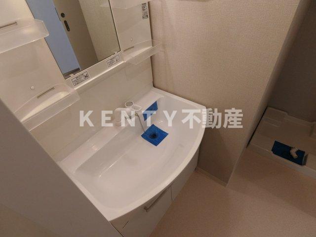 洗面設備　使いやすい洗面所です