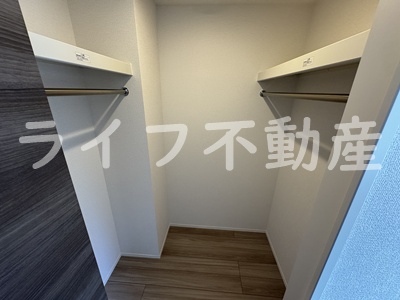 収納　たっぷりとした収納スペースです