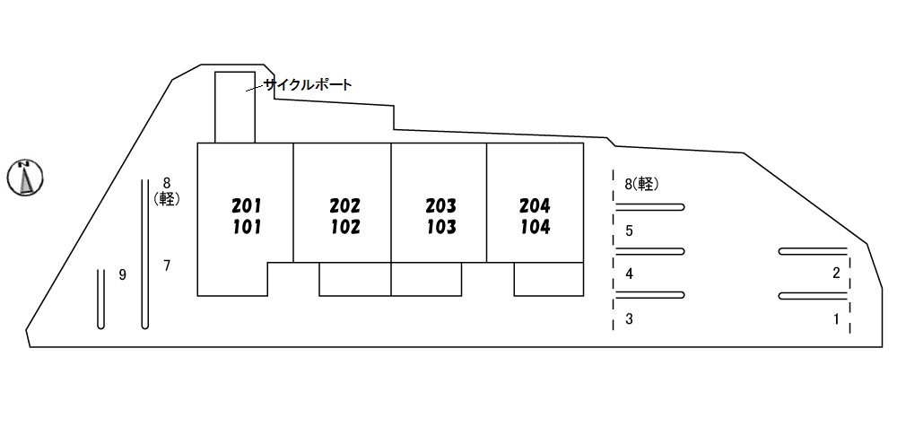 駐車場　配置図