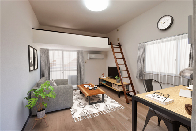 居室・リビング　※家具・家電はＣＧで合成しています。