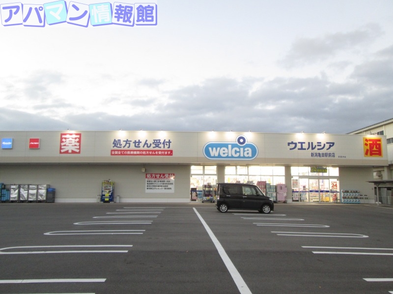 ドラックストア　ウエルシア新潟亀田駅前店（ドラッグストア）まで223m