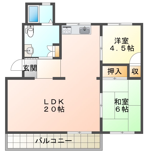 青山台住宅60号棟の間取り写真