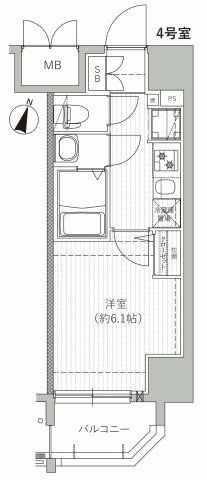 エムブイインプ新大阪の間取り写真
