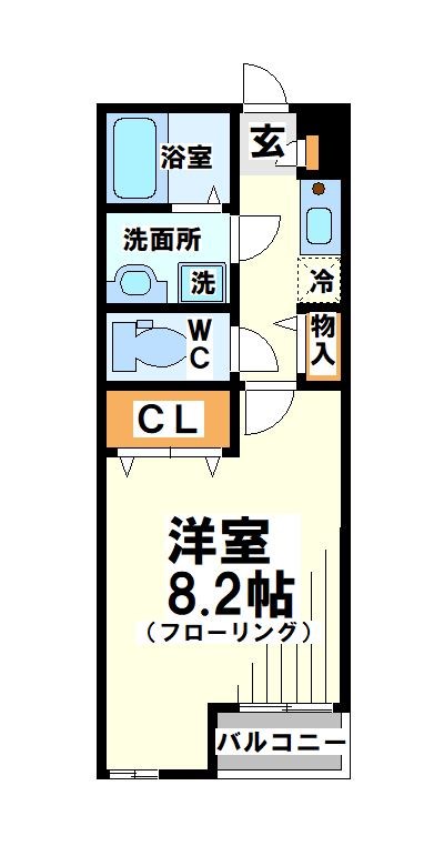 京王線 東府中駅 徒歩2分 3階建 築6年の間取り写真