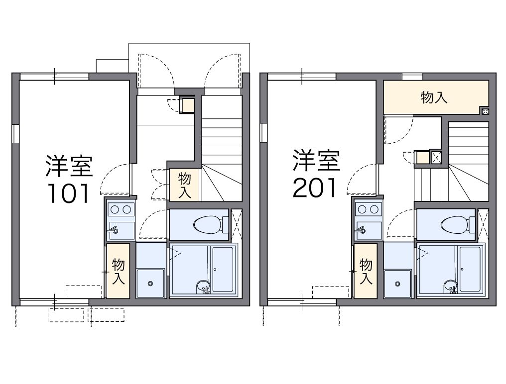 地下鉄桜通線 高岳駅 徒歩5分 2階建 築17年の間取り写真