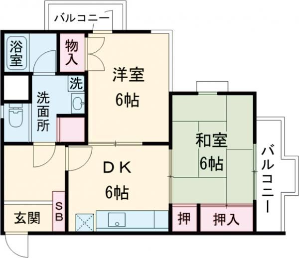 第二秀恵レジデンスの間取り写真