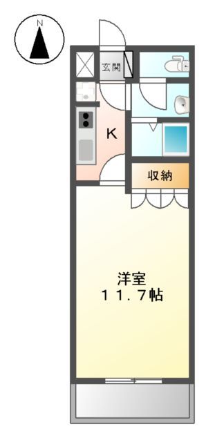 ＪＲ両毛線 足利駅 徒歩33分 2階建 築22年の間取り写真