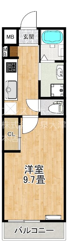 ジェンティー フルールの間取り写真