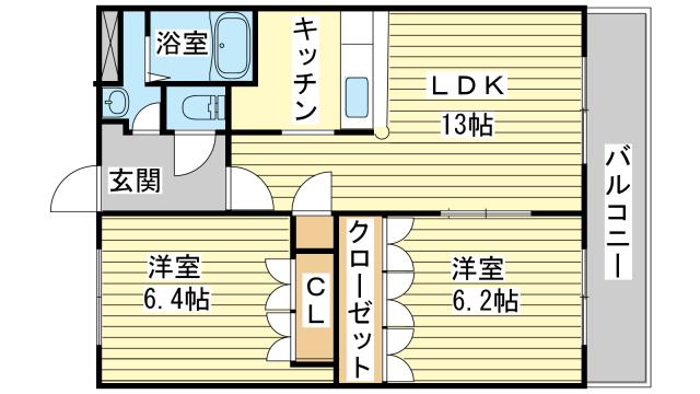 アルカディアA棟の間取り写真