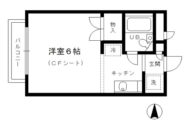 シャルマントミタの間取り写真
