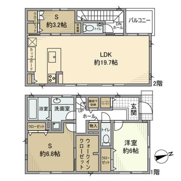 貸家 世田谷区奥沢の間取り写真