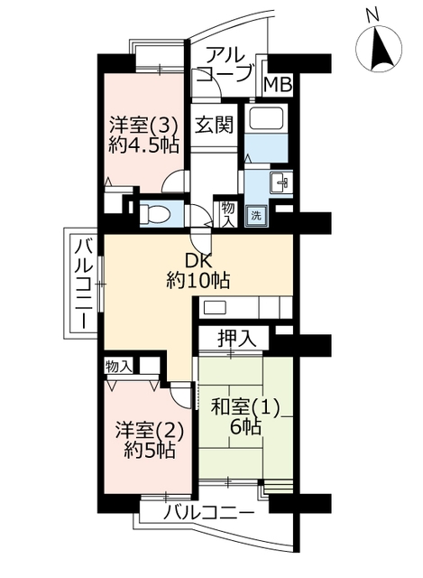 UR多摩ニュータウンコリナス長池の間取り写真