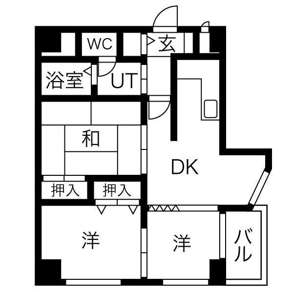 SAKAI-BM南堀江の間取り写真
