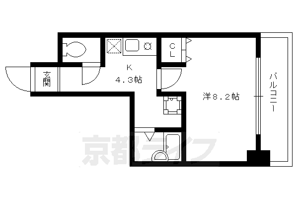 アティ今出川の間取り写真