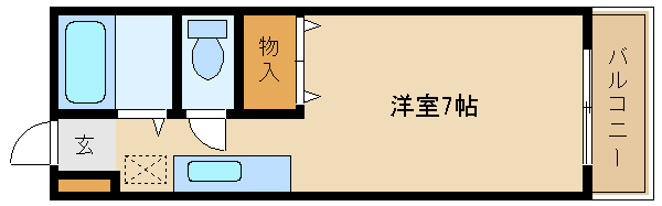 大阪市平野区長吉長原東のマンションの間取り