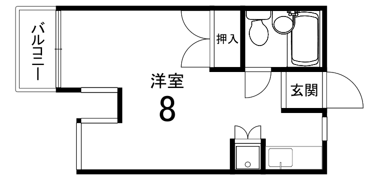 京都市西京区下津林南大般若町のマンションの間取り