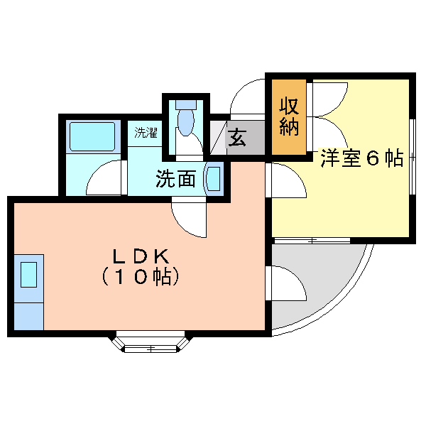 鶴星ハイムの間取り