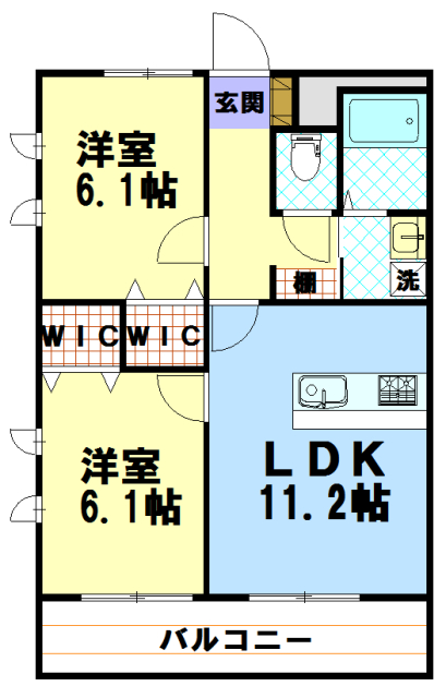 モンテスタイル矢上町の間取り