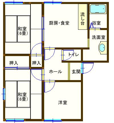 ラフォーレ五十部３の間取り