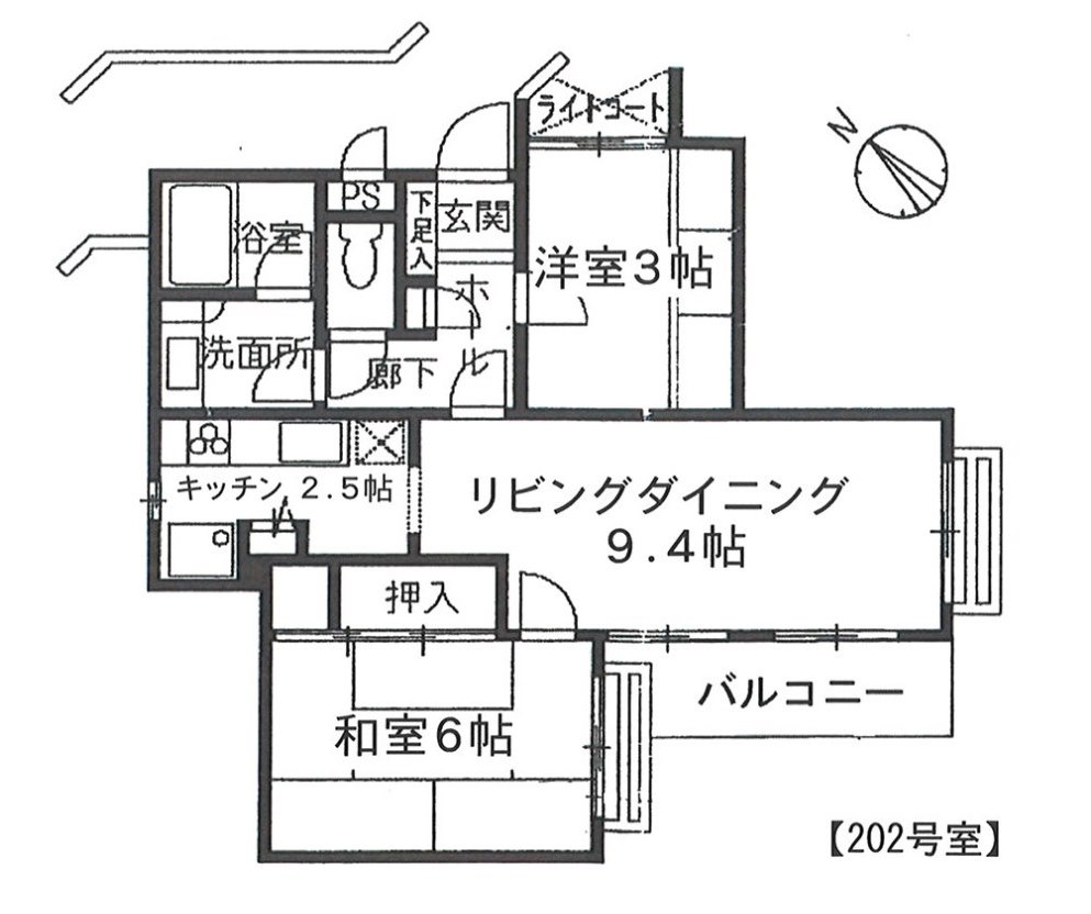 東急ドエルアルス上用賀IIIの間取り