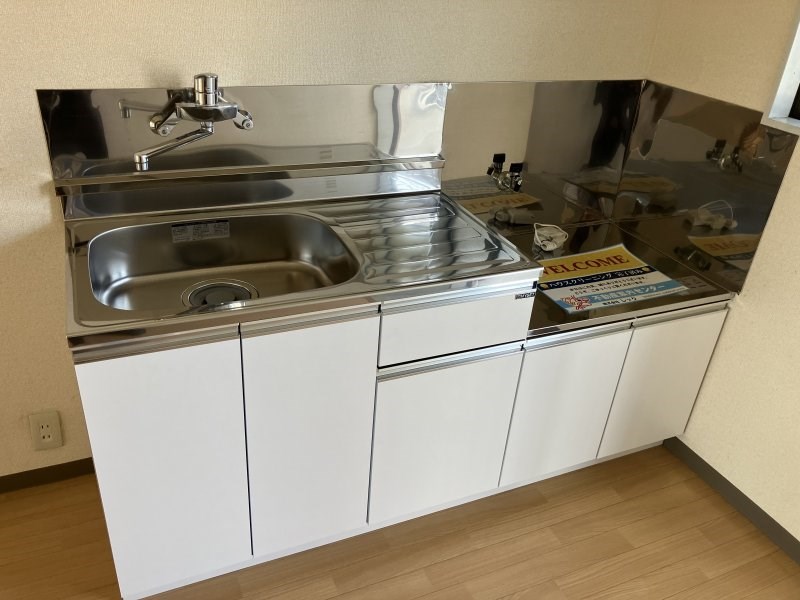 キッチン　2口ガスコンロが設置できます