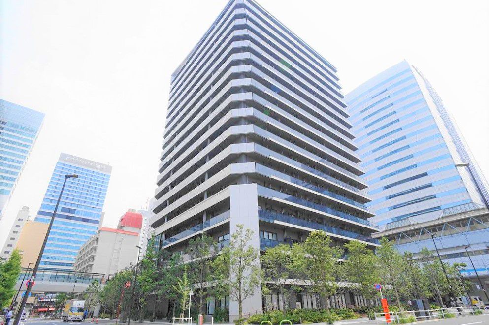 東京ポートシティ竹芝　レジデンスタワーの建物外観