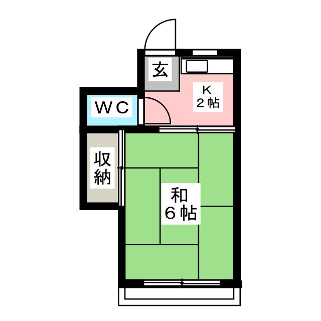 松田ハイツの間取り