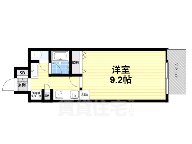 アーバンエース東心斎橋パルの間取り