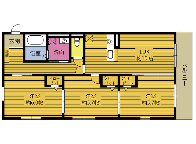 サングランド大在浜の間取り