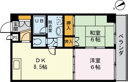 ルミエール上杉の間取り