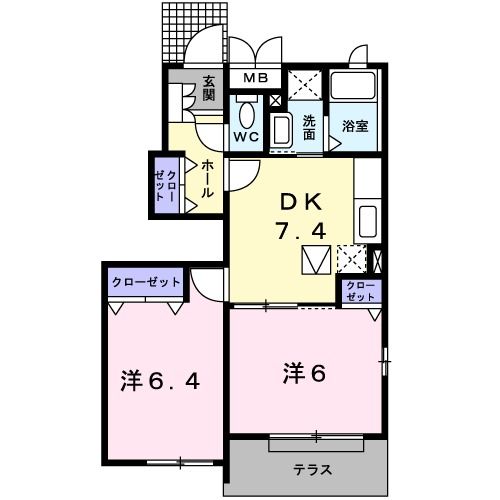 スウィートコートの間取り