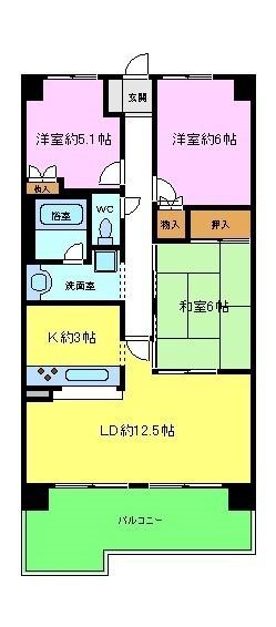 ディオフェルティ狭山西山台の間取り