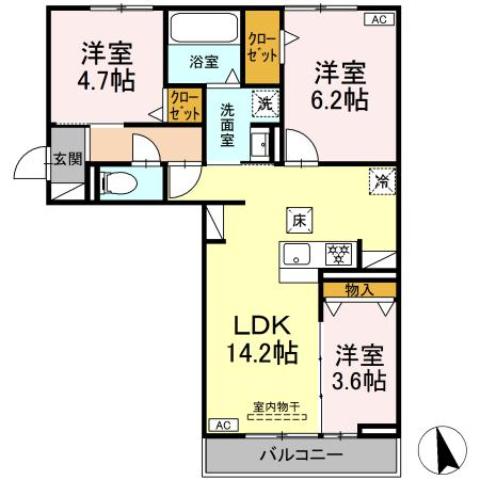 ビアントゥールの間取り