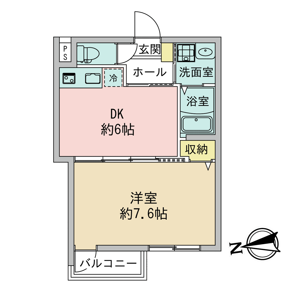 フォルトゥーナ打出浜の間取り